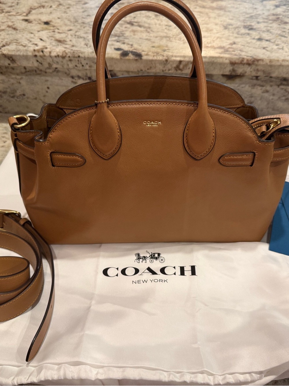 NWOT Coach Empire 28 in Honey Brown - Gorgeous in person!